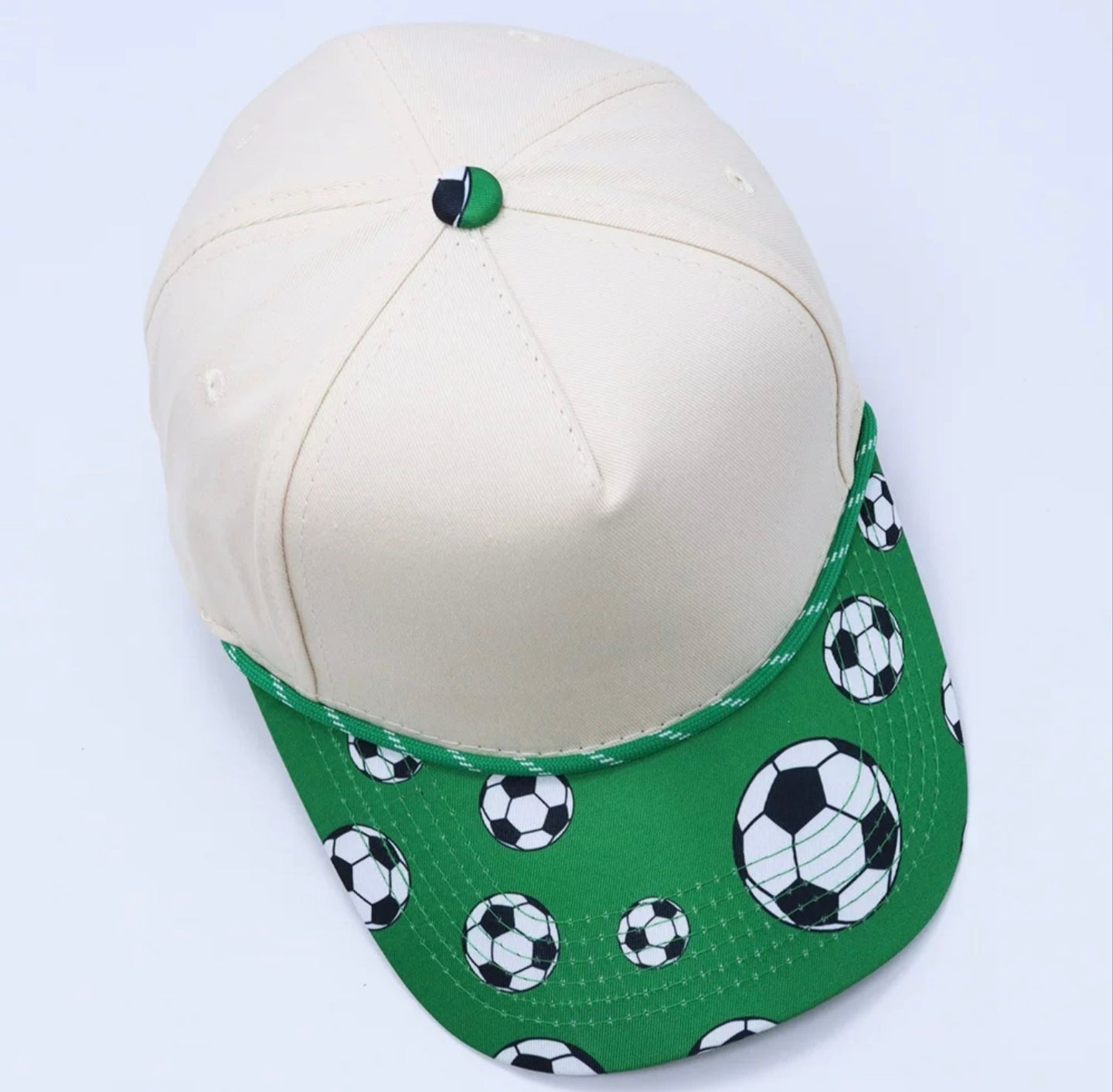 Vibrant Pattern Brim Baseball Cap, Unique Printed Bill Hat with Rope Trim, Casual Trucker Style