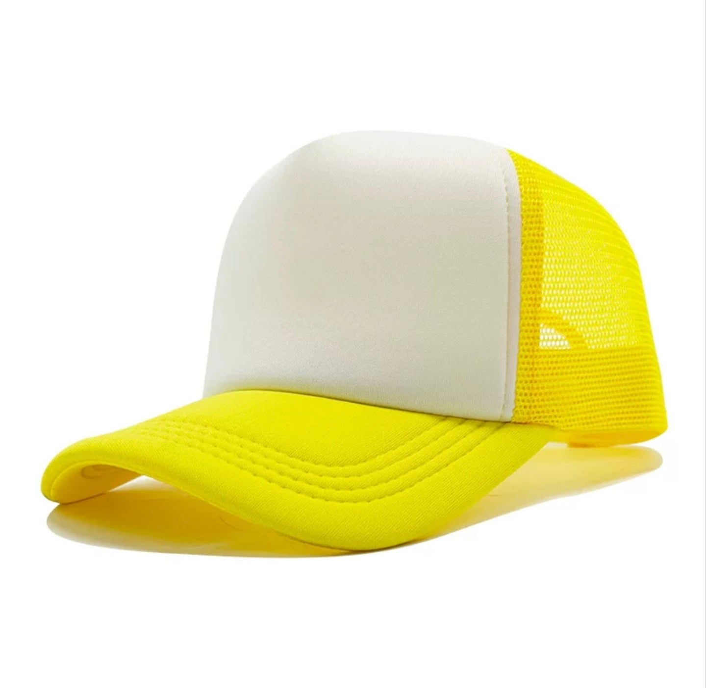  Blank Trucker Hat - Breathable Foam Front Mesh Snapback Baseball Cap for Custom Logo 