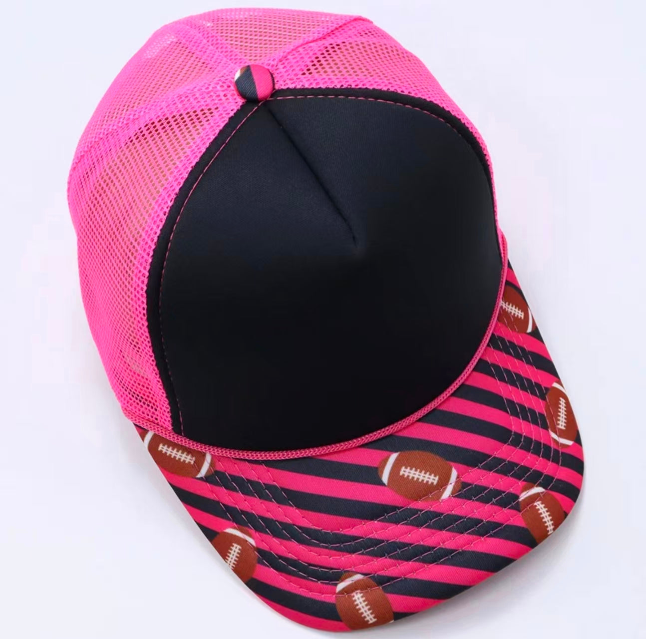 Football Stripe Trucker Cap