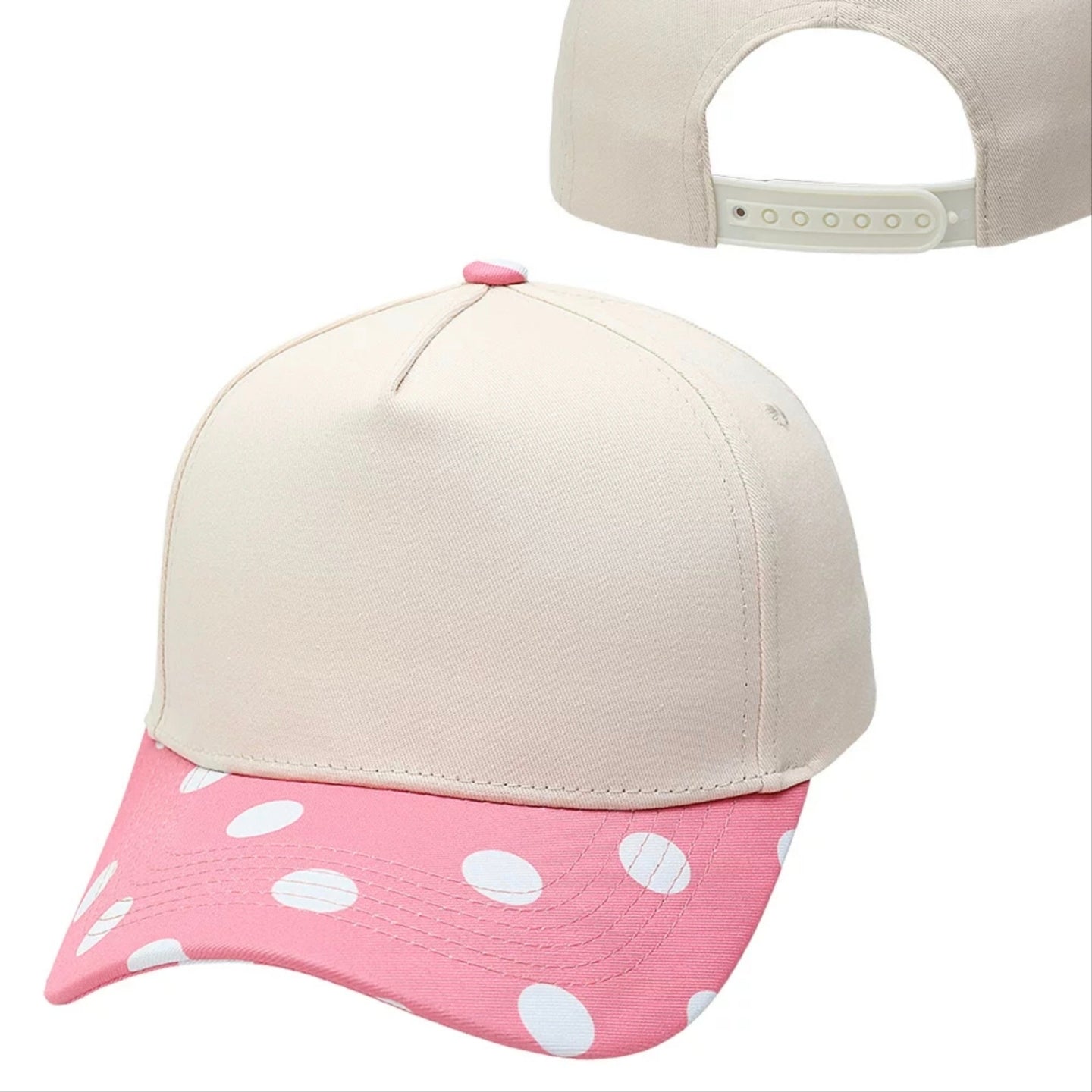 Polka Dot Brim Baseball Cap