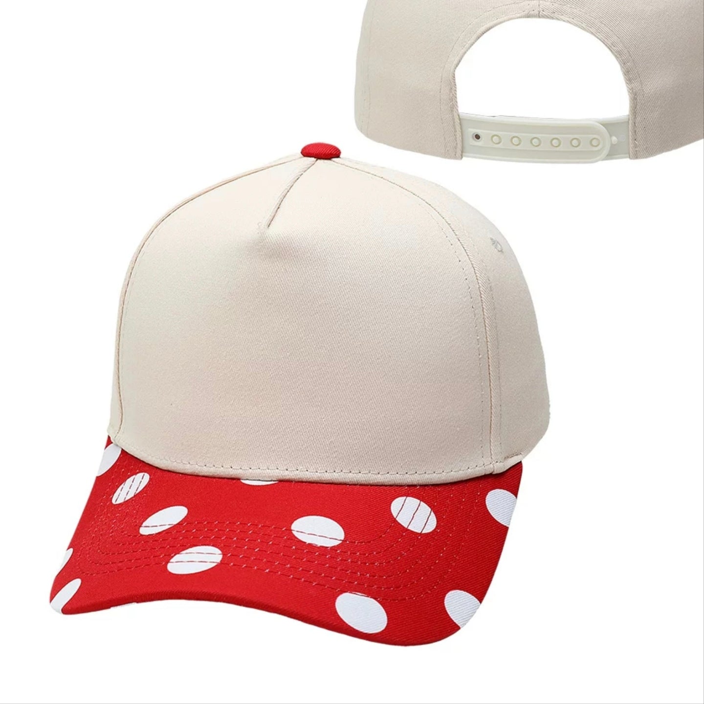 Polka Dot Brim Baseball Cap
