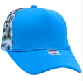 Bright Blue Leopard Trucker Hat