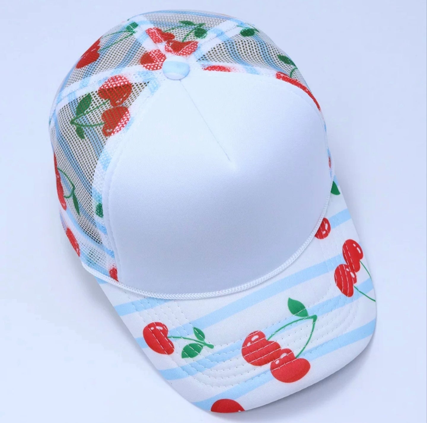 Cherry Print Trucker Cap