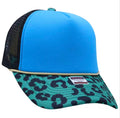 Teal Leopard Trucker Cap