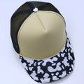 Cow Print Beige Trucker Hat