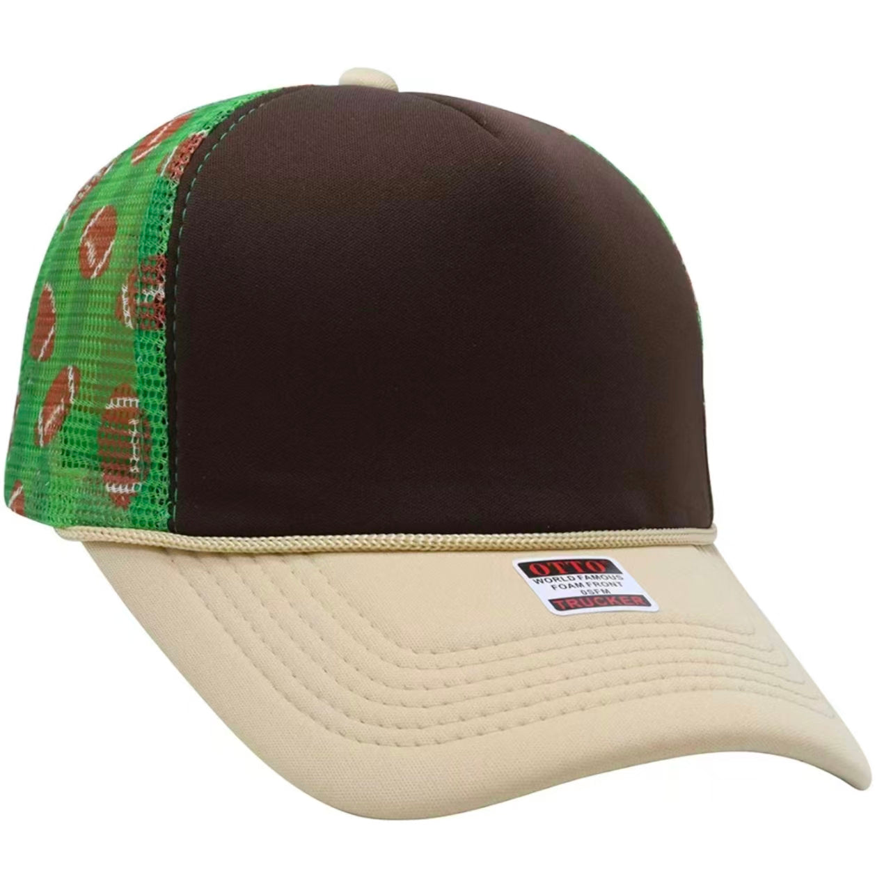Football Print Trucker Hat