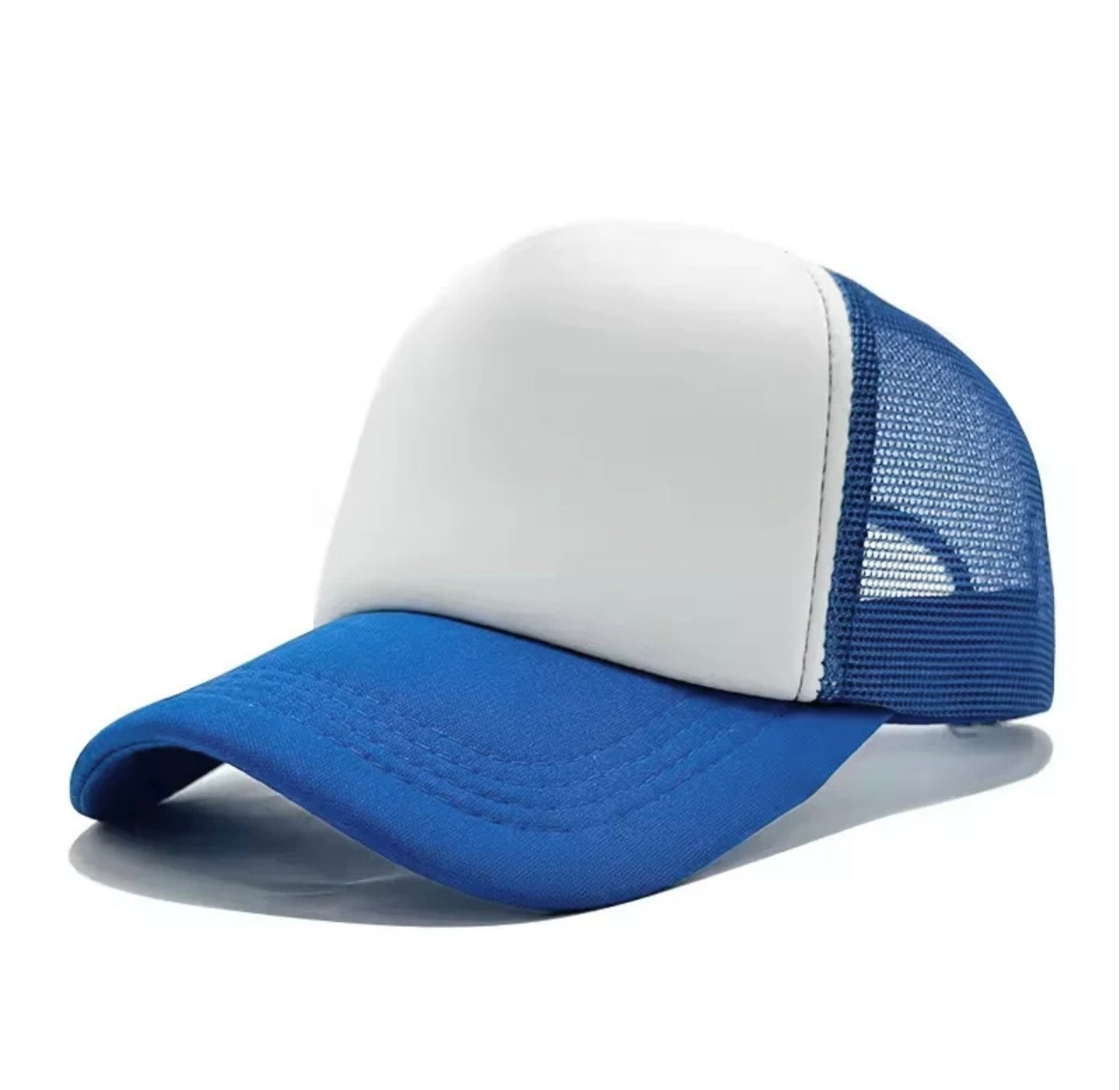  Blank Trucker Hat - Breathable Foam Front Mesh Snapback Baseball Cap for Custom Logo 