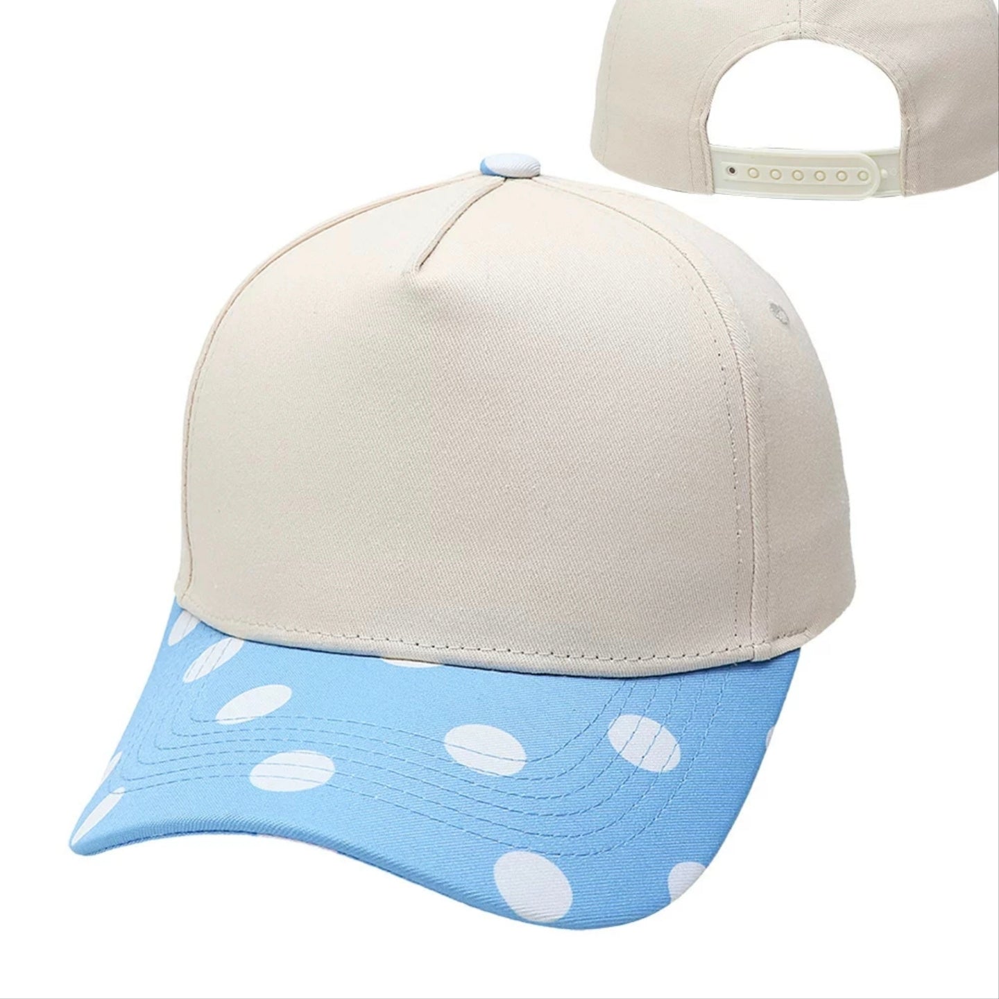 Polka Dot Brim Baseball Cap