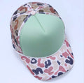 Sage Green Pastel Camo Trucker Cap