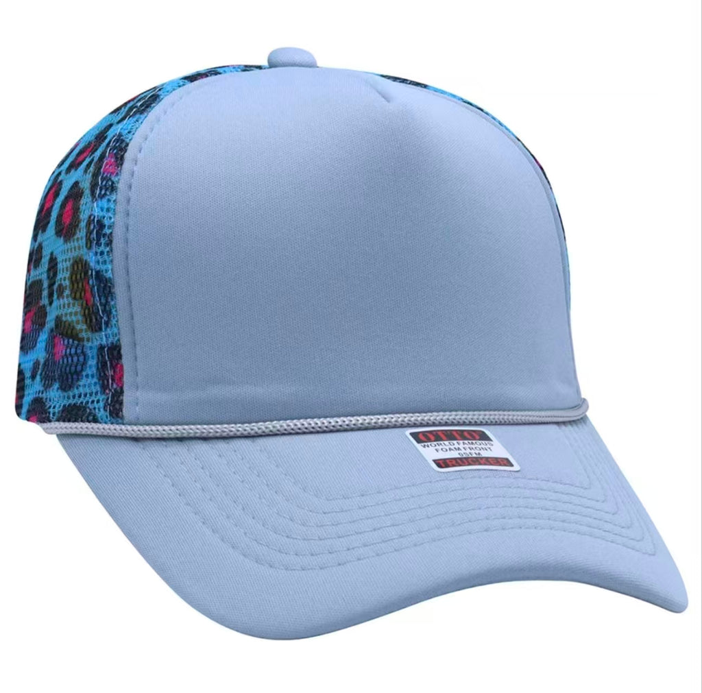 Multicolor Leopard Trucker Hat