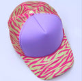 Purple & Pink Zebra Print Trucker Cap