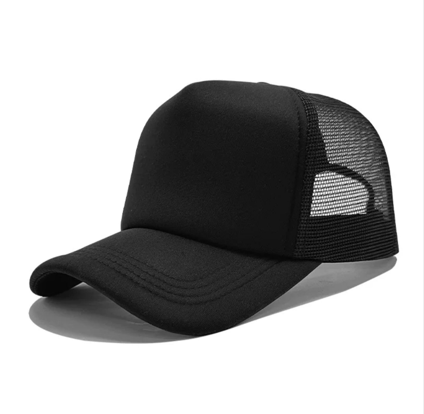 Classic Trucker Hat - Adjustable Snapback Mesh Baseball Cap for Men & Women