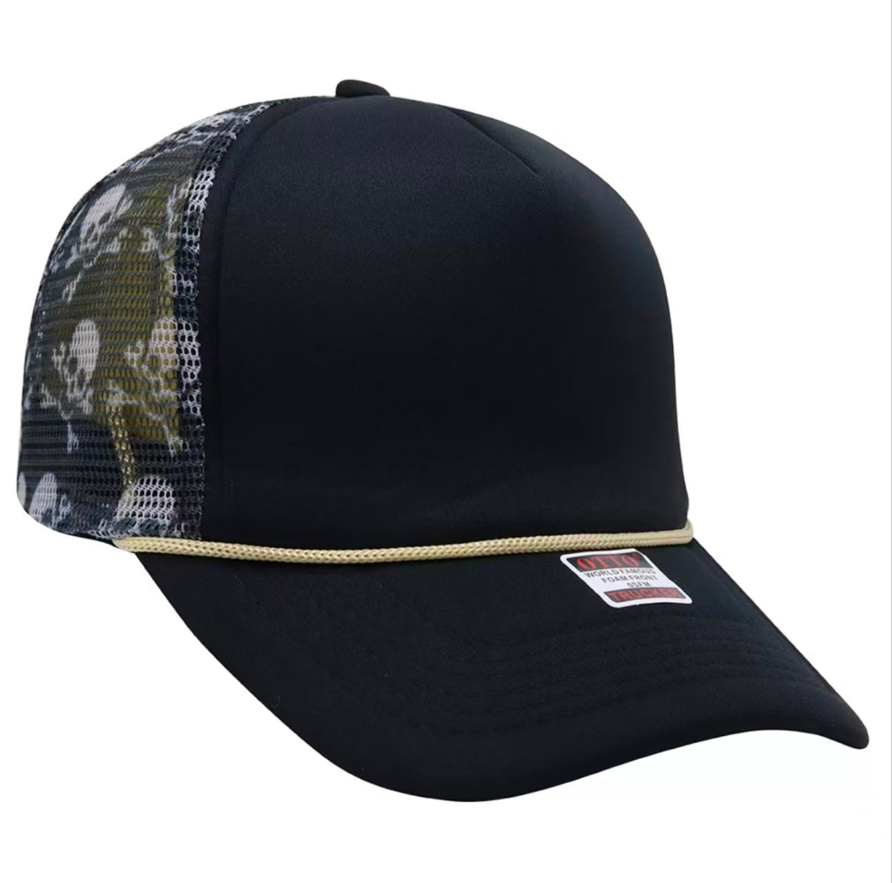 Skull Mesh Trucker Cap