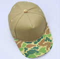 Khaki & Camo Print Cap