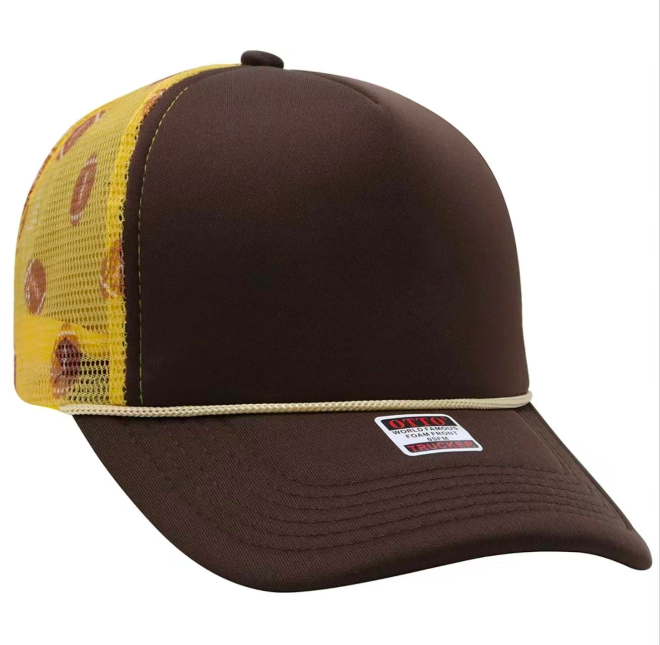 Brown Baseball Trucker Cap