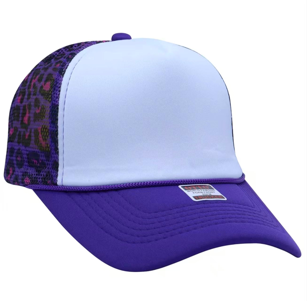 Purple Leopard Trucker Cap