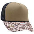 Striped Leopard Trucker Hat