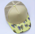 Khaki Leopard Bow Print Trucker Cap