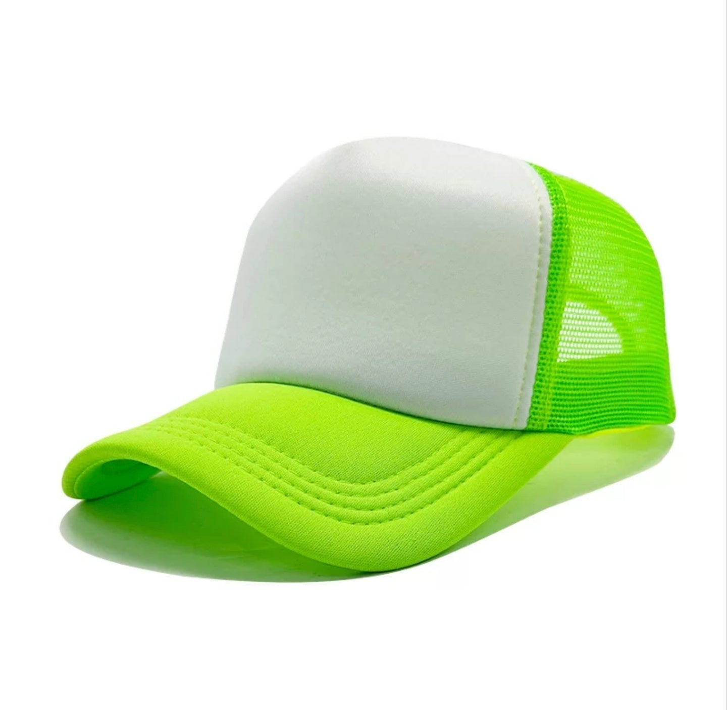  Blank Trucker Hat - Breathable Foam Front Mesh Snapback Baseball Cap for Custom Logo 