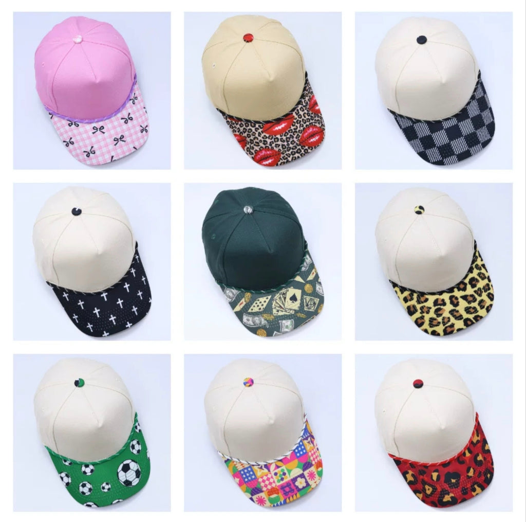 Vibrant Pattern Brim Baseball Cap, Unique Printed Bill Hat with Rope Trim, Casual Trucker Style