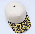 Beige & Yellow Leopard Baseball Cap