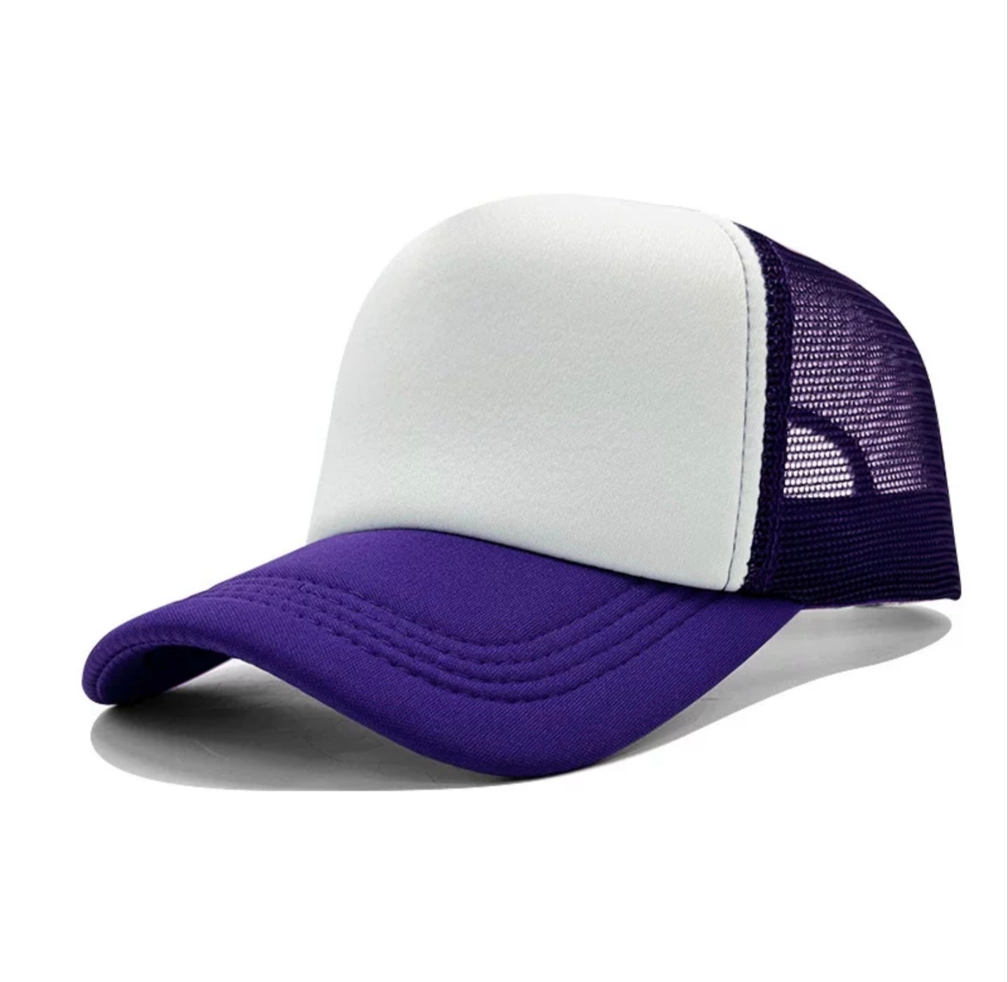  Blank Trucker Hat - Breathable Foam Front Mesh Snapback Baseball Cap for Custom Logo 