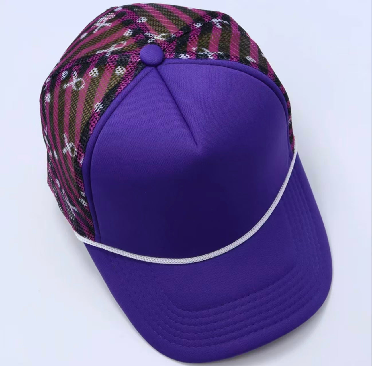 Purple Ribbon Trucker Hat