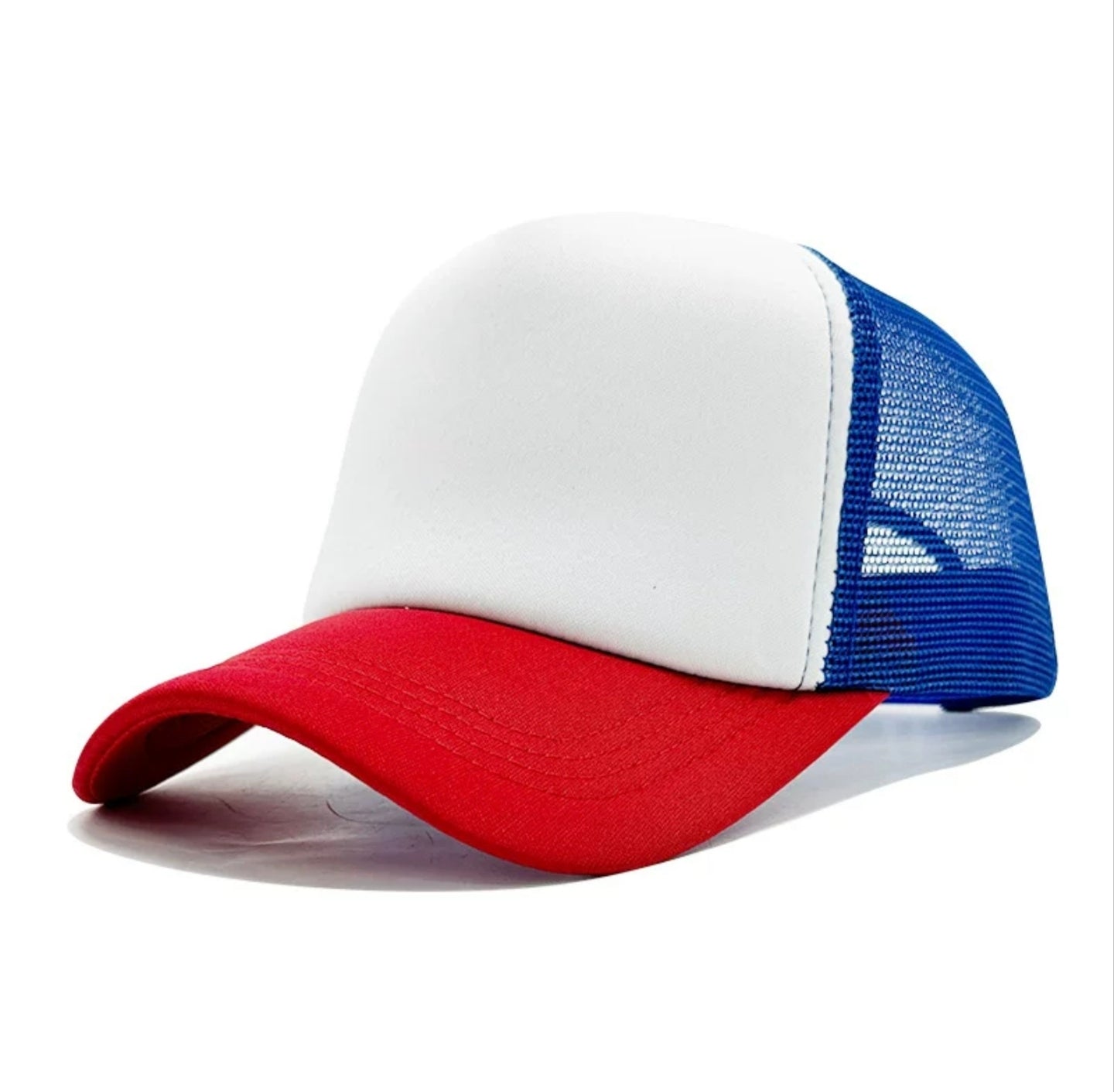  Blank Trucker Hat - Breathable Foam Front Mesh Snapback Baseball Cap for Custom Logo 