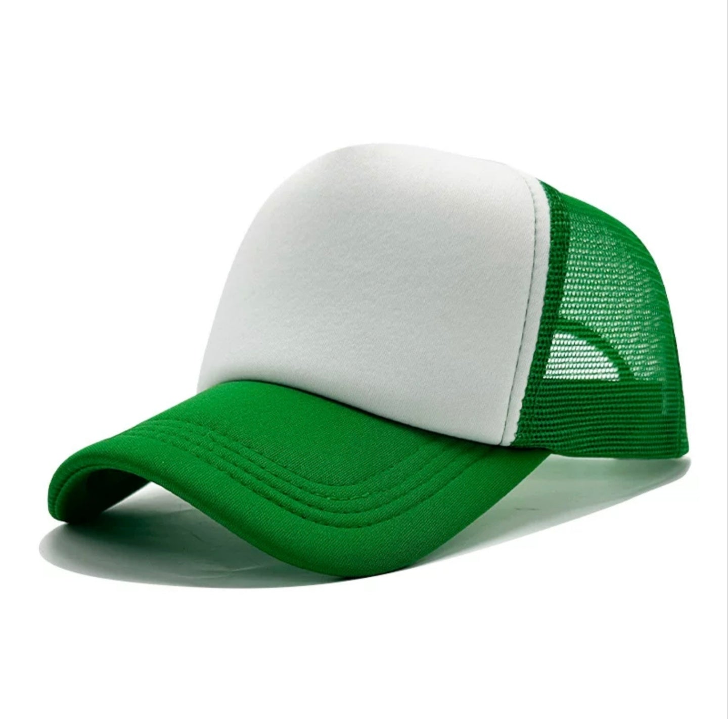  Blank Trucker Hat - Breathable Foam Front Mesh Snapback Baseball Cap for Custom Logo 