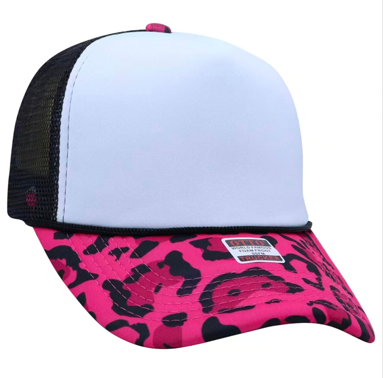 Pink Leopard Trucker Cap