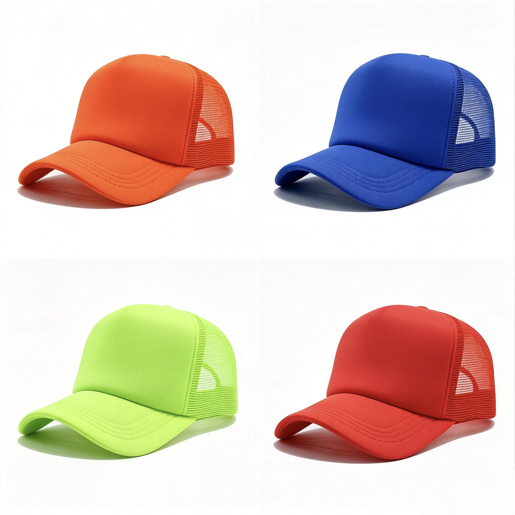 Classic Trucker Hat - Adjustable Snapback Mesh Baseball Cap for Men & Women