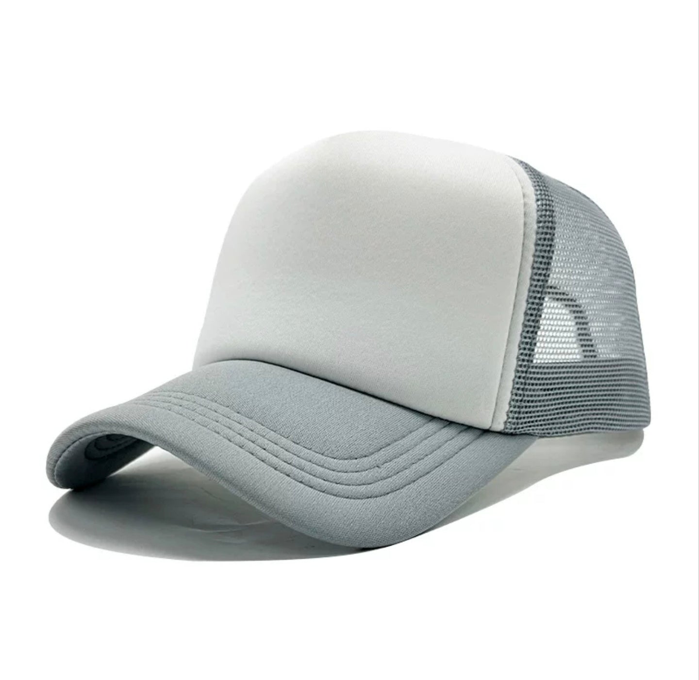  Blank Trucker Hat - Breathable Foam Front Mesh Snapback Baseball Cap for Custom Logo 