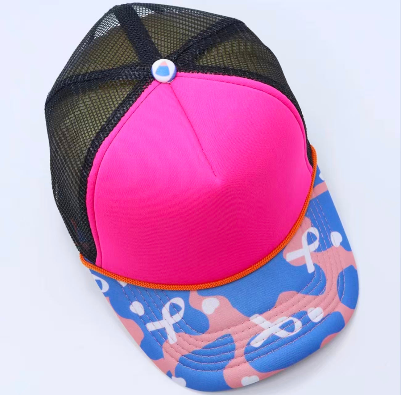 Breast Cancer Ribbon Trucker Hat