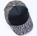 Black White Zebra Print Trucker Cap