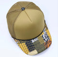 Olive Green Animal Print Trucker Cap