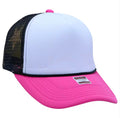 Two-Tone White Pink Trucker Hat