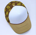 Khaki Softball Print Trucker Cap