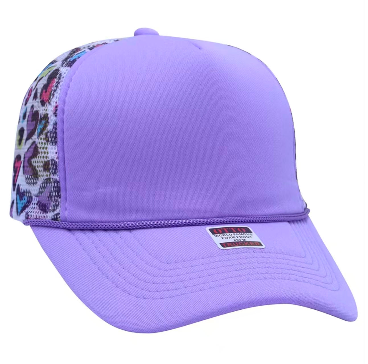 Multicolor Leopard Trucker Hat