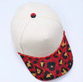 Vibrant Pattern Brim Baseball Cap, Unique Printed Bill Hat with Rope Trim, Casual Trucker Style