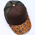 Brown Leopard Trucker Hat