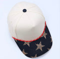 Beige & Leopard Star Print Cap