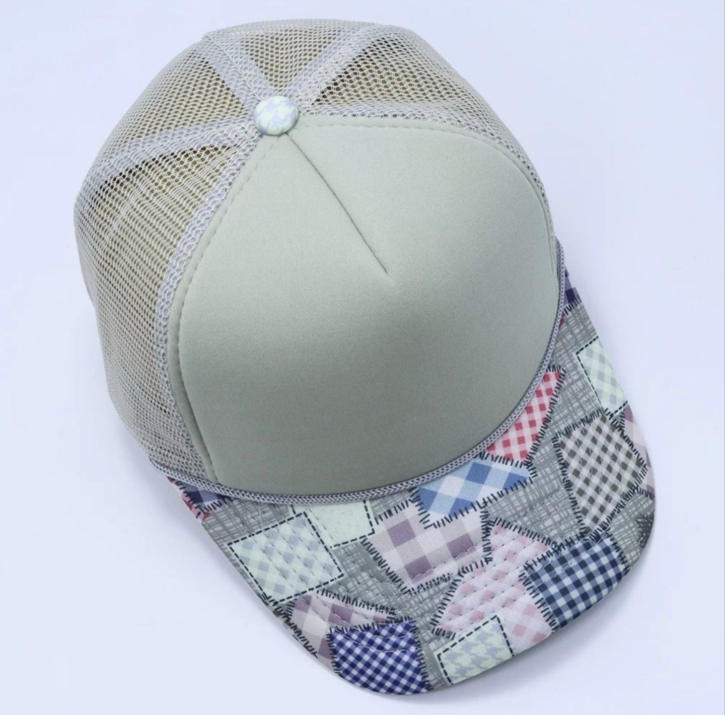 Pastel Patchwork Trucker Cap