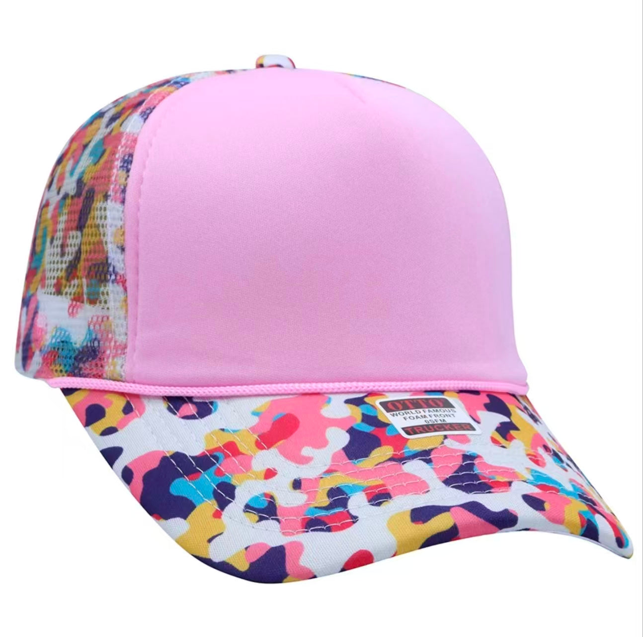 Colorful Camo Trucker Hat